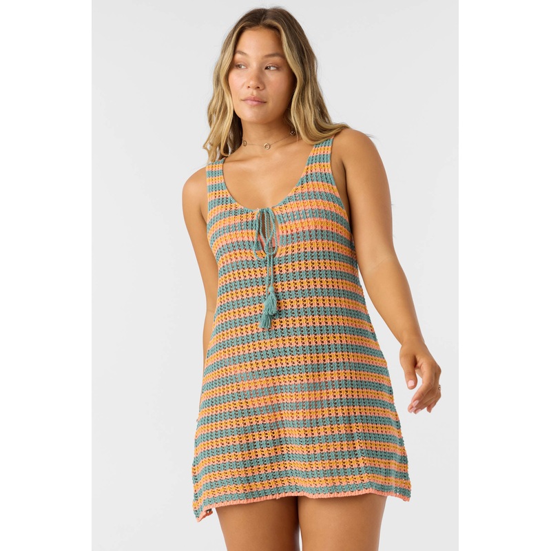 RYAN STRIPE MINI COVER-UP DRESS