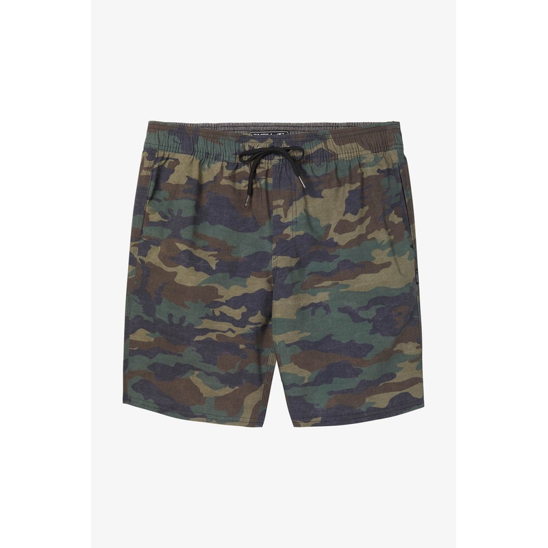 STOCKTON PRINT ELASTIC WAIST 18″ HYBRID SHORTS