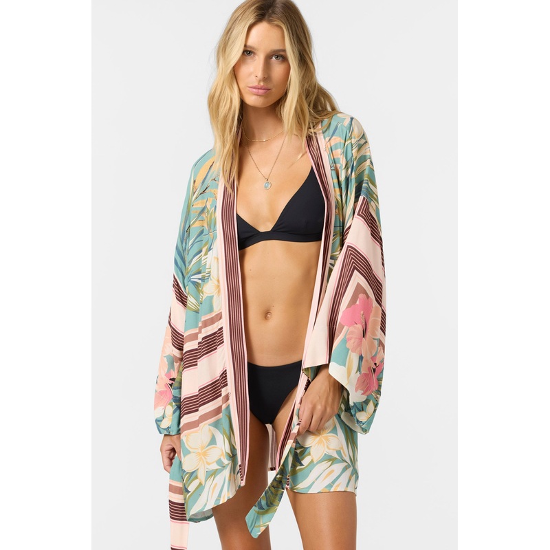 TROPICS KIMONO LONG SLEEVE TOP