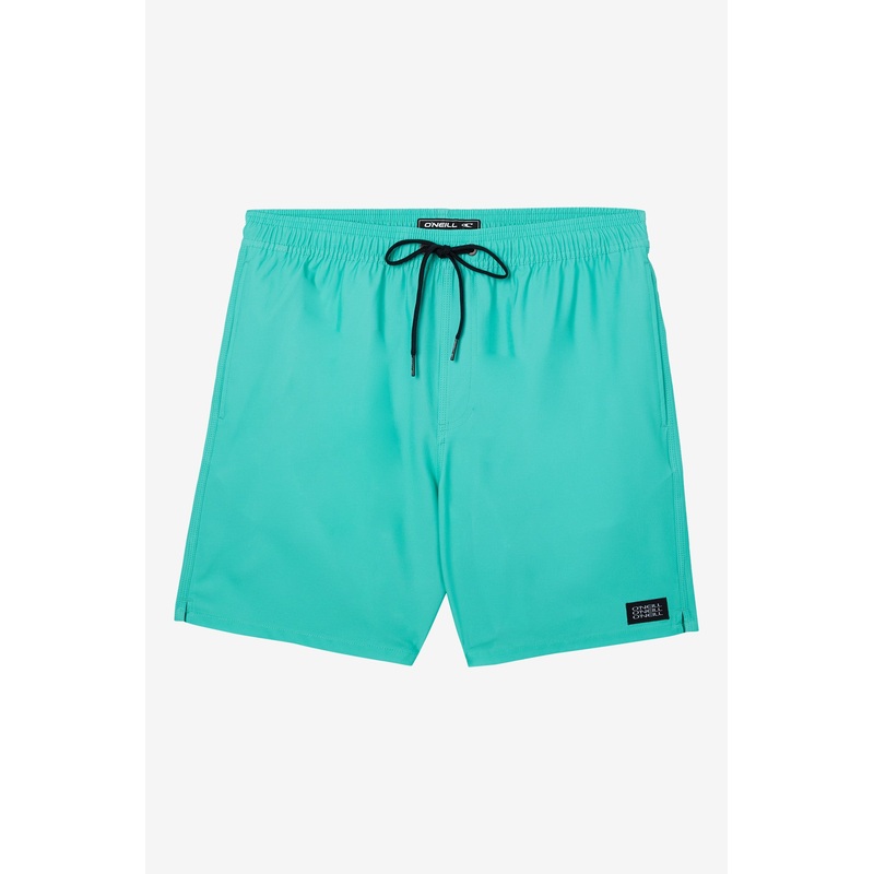 HERMOSA SOLID CREW ELASTIC WAIST 17″ SWIM TRUNKS