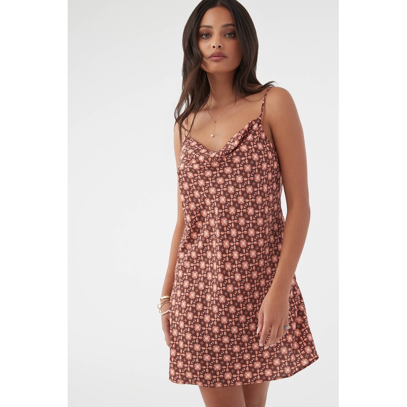 JUDITH GEO SATIN DRESS