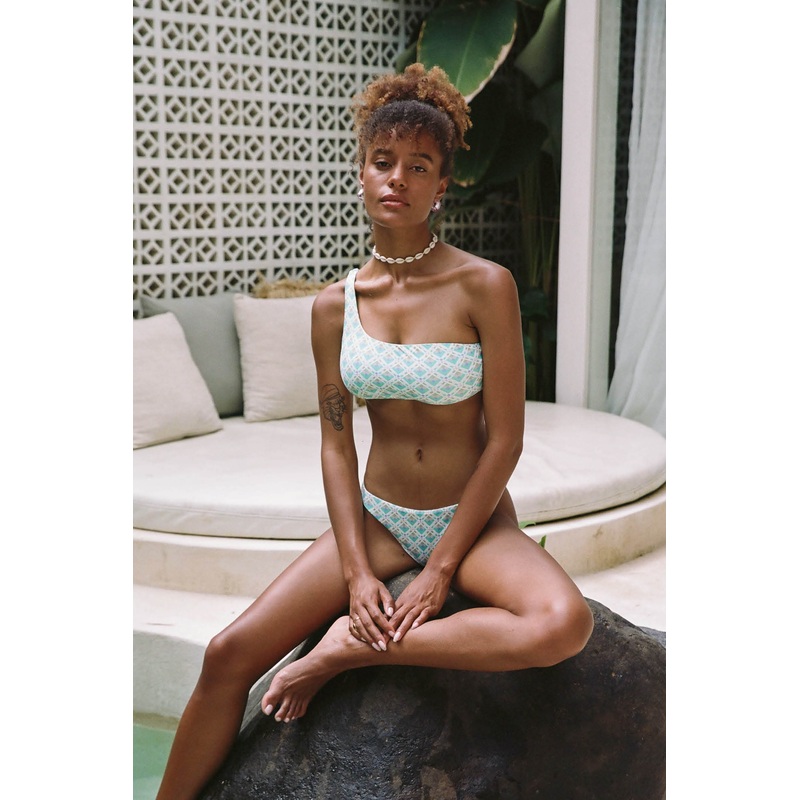 LENNOX GEO MONTEREY ONE SHOULDER TOP
