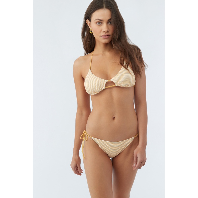 DIYA STRIPE MADRID CUTOUT BRALETTE TOP