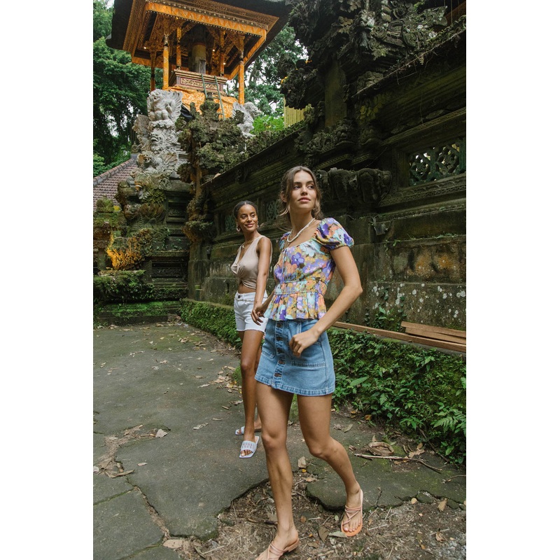 MAUDE MINI DENIM SKIRT