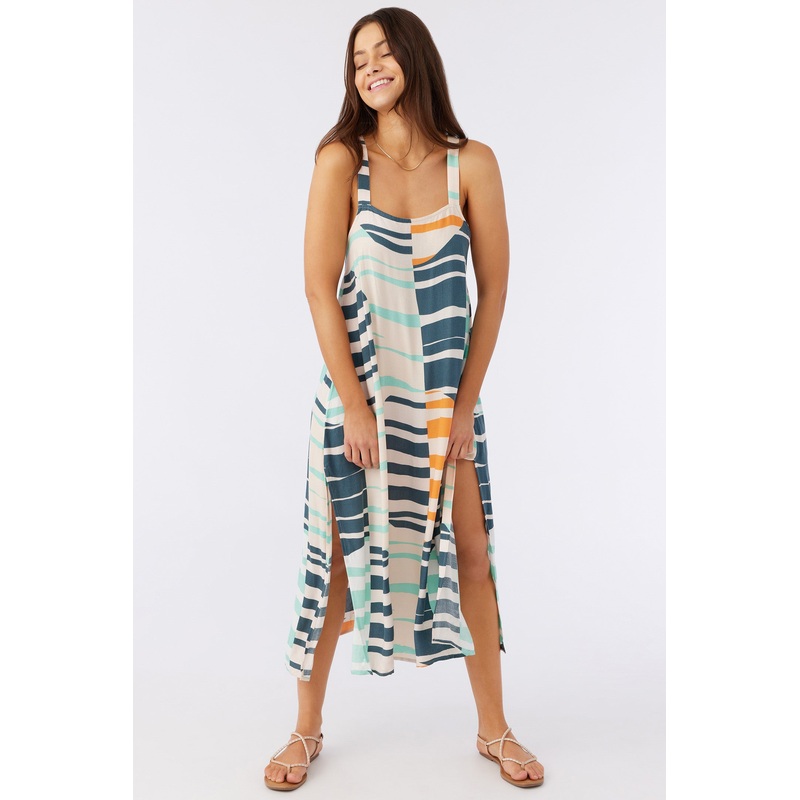 MIRANDA MIDI PRINTED COVER-UP DRESS