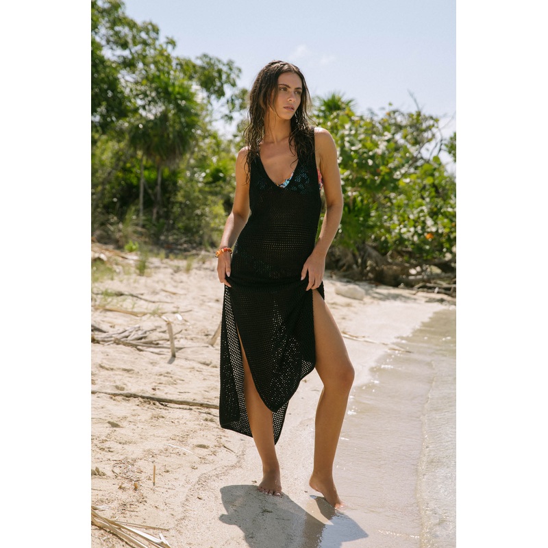ERIN CROCHET MIDI COVER-UP