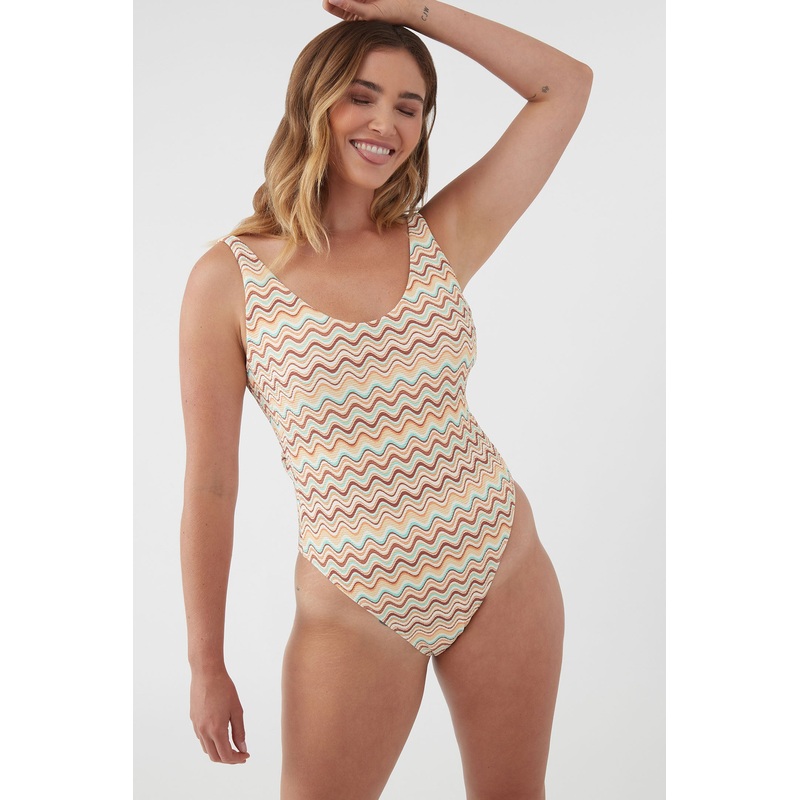 LAGOON STRIPE NORTH SHORE ONE-PIECE