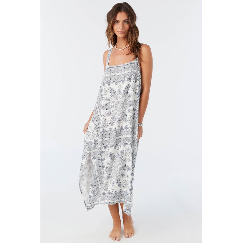 MIRANDA FRANCIS MIDI COVER-UP DRESS
