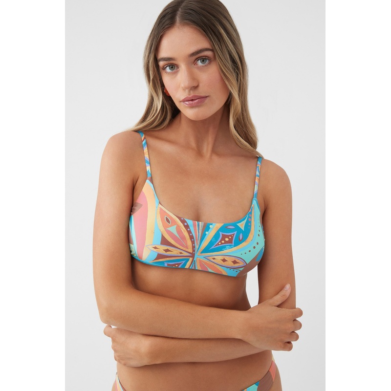 NINA ABSTRACT SURFSIDE BRALETTE TOP