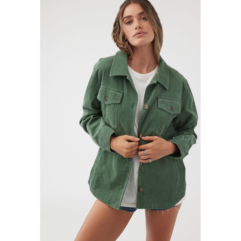 TIDAL CORDUROY BUTTON-UP JACKET