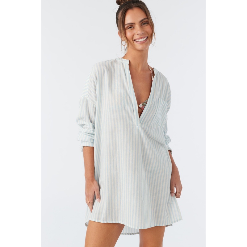BELIZIN STRIPE COVER-UP TUNIC