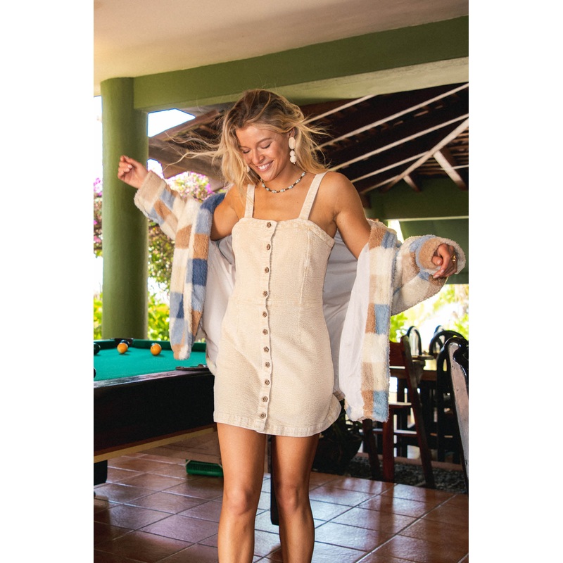 BROOKLIN CORDUROY BUTTON DOWN DRESS