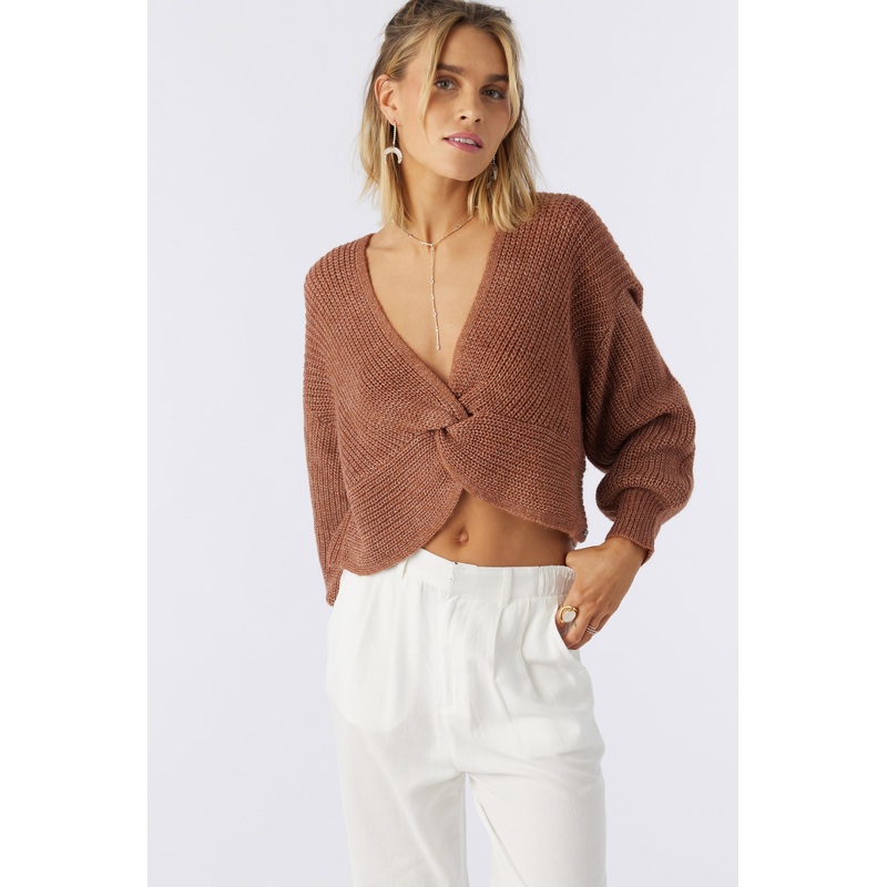 HILLSIDE TWIST FRONT REVO SWEATER