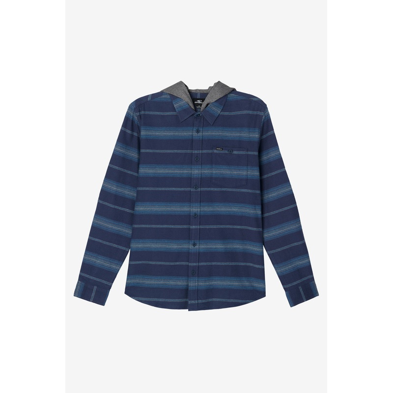 REDMOND HOOD FLANNEL LONG SLEEVE SHIRT