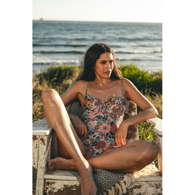 TENLEY FLORAL KAILUA UNDERWIRE CHEEKY ONE-PIECE