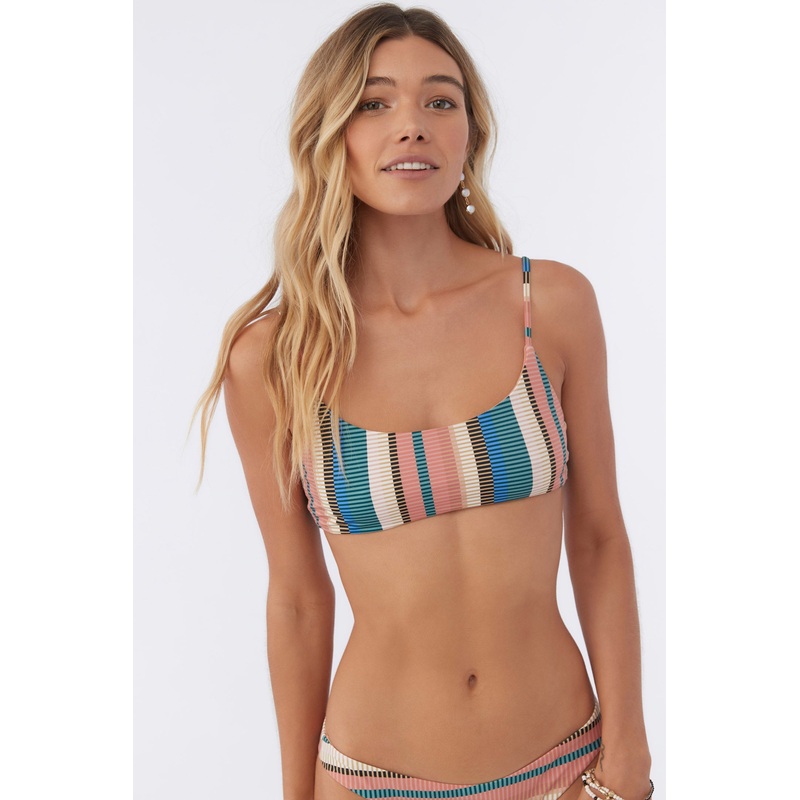 KENDARI STRIPE SURFSIDE BRALETTE TOP