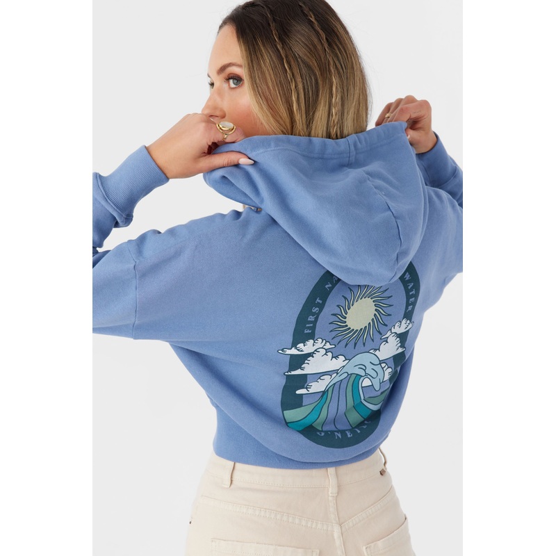 DARCIE HOODED ZIP FLEECE JACKET