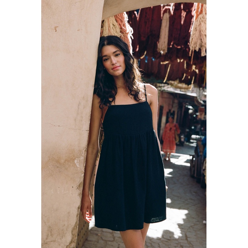 HADIA CRINKLE DOUBLE GAUZE MINI DRESS