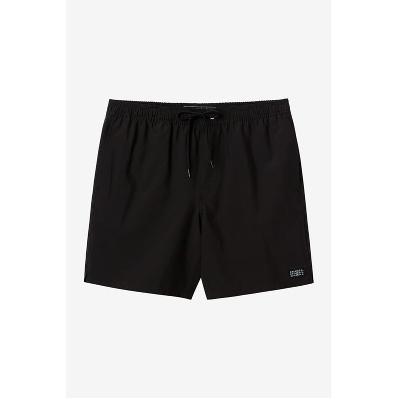 LENNOX HERMOSA SOLID ELASTIC WAIST 17″ SWIM TRUNKS