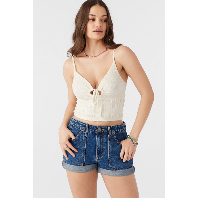 YULIANA KNIT CROP TANK TOP