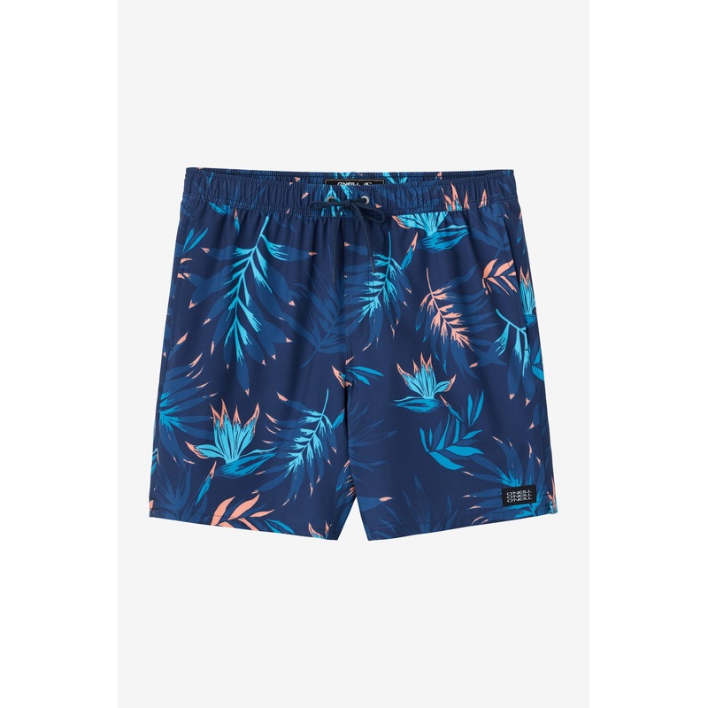 DIVERGENT ELASTIC WAIST LINED 17″ SWIM TRUNKS