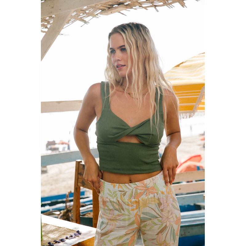 JAYDE TWIST KNIT TANK TOP