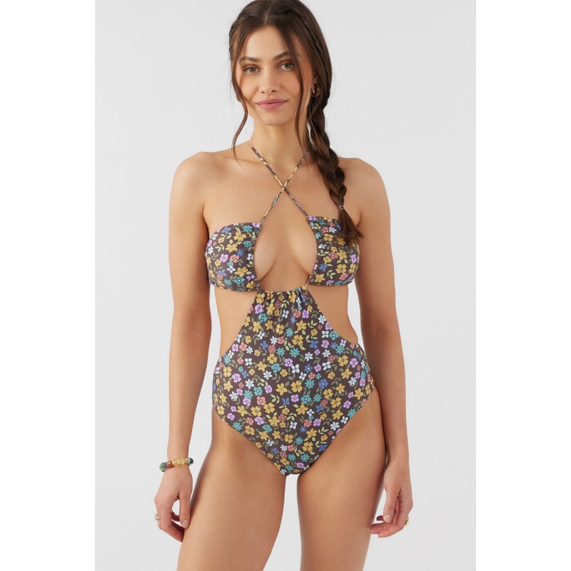 LAYLA FLORAL SAN CLEMENTE CUT OUT ONE-PIECE