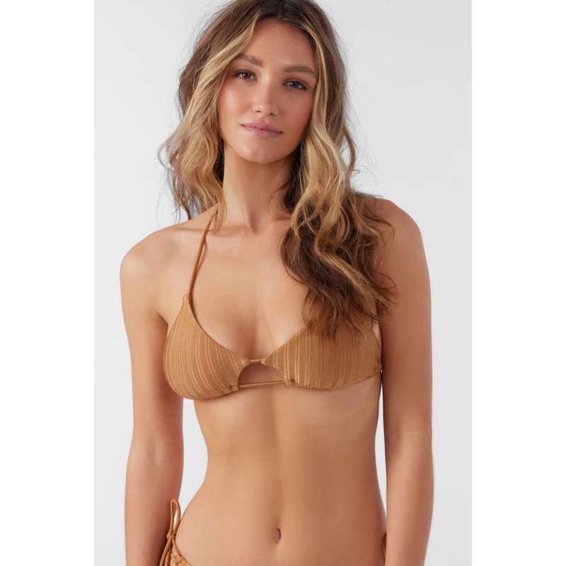 MIZI METALLIC RIB MADRID CUTOUT BRALETTE TOP