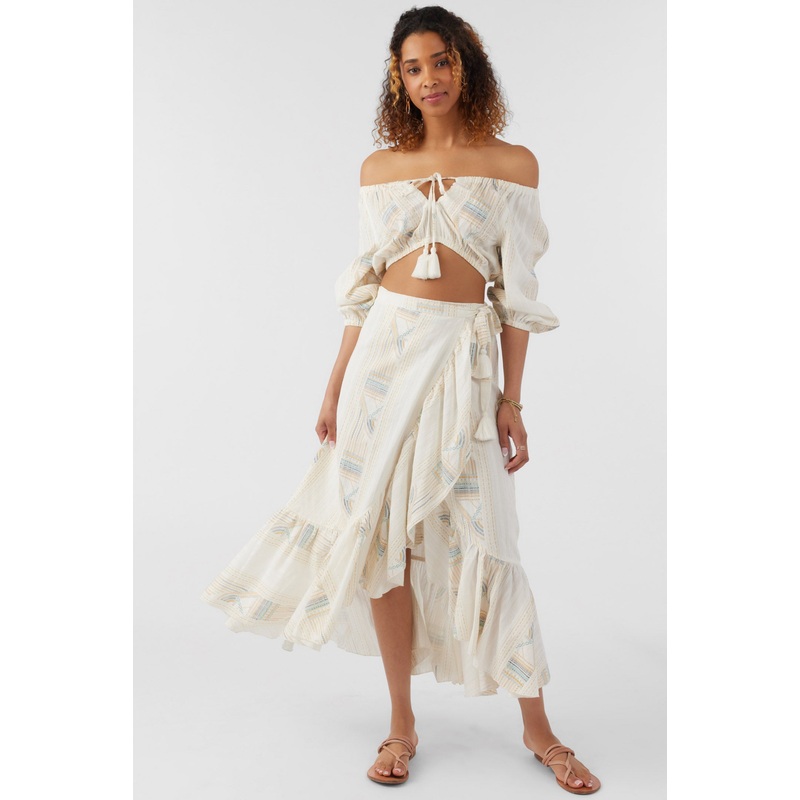 ADILAH HIGH-LOW WRAP SKIRT