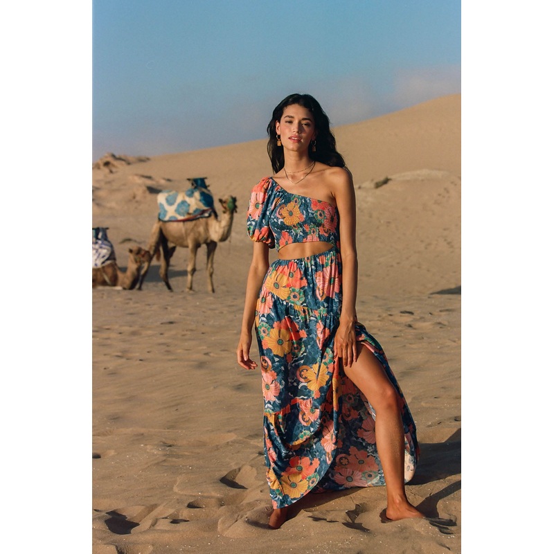 AYA JADIA FLORAL MAXI DRESS