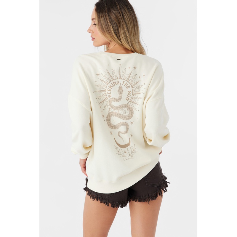 CHOICE CREW NECK OVERSIZED FIT FLEECE PULLOVER