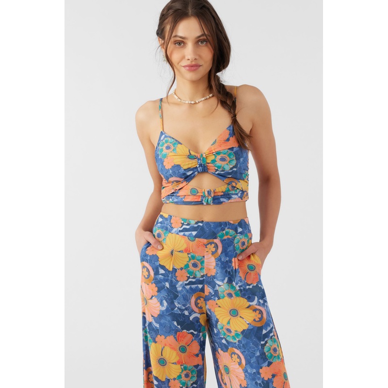 FARRAH JADIA FLORAL CROP TOP