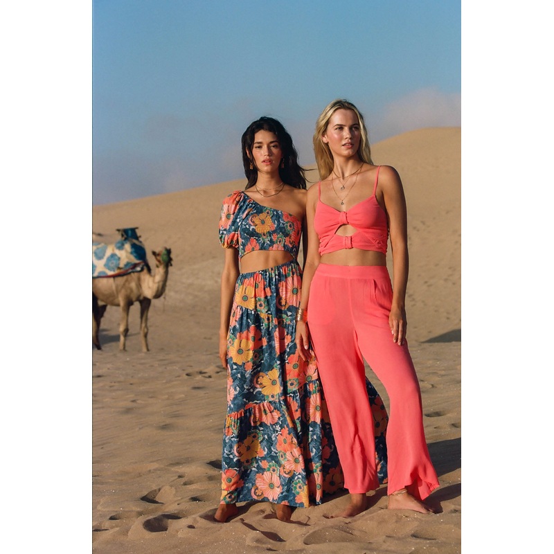 FARRAH SOLID BEACH PANTS