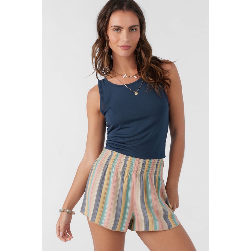 JOHNNY STRIPE BEACH SHORTS