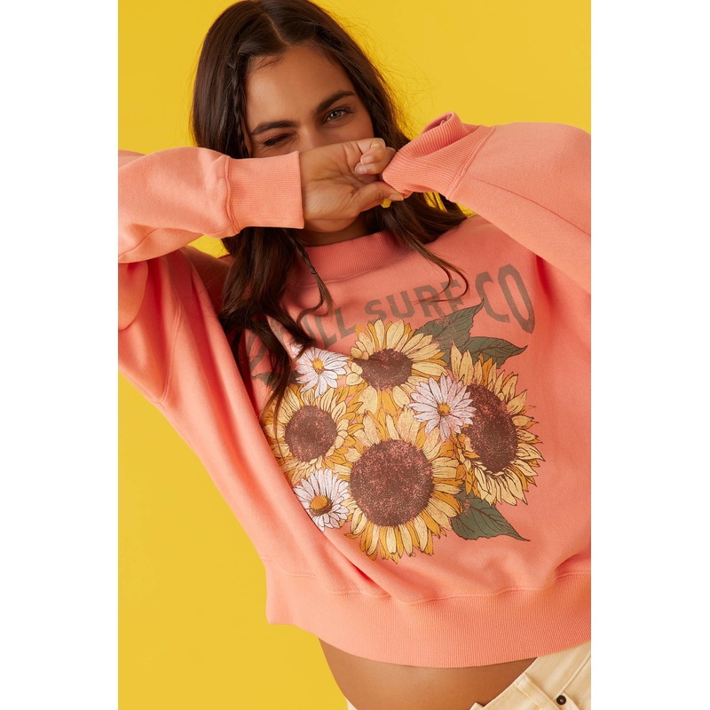 MOMENT CREW NECK CROPPED FLEECE