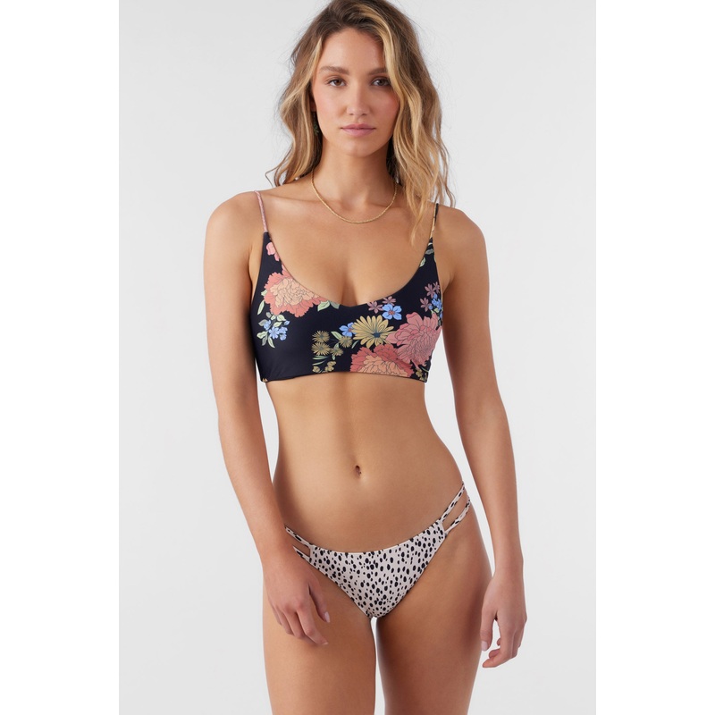KALI FLORAL MIDDLES LONGLINE BRALETTE TOP