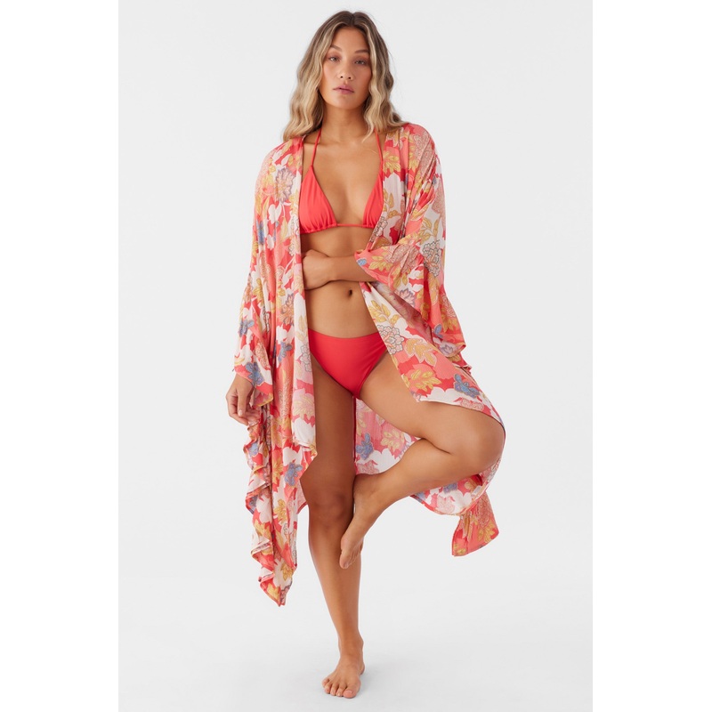 NATALIE ANTAYLA FLORAL KIMONO COVER-UP