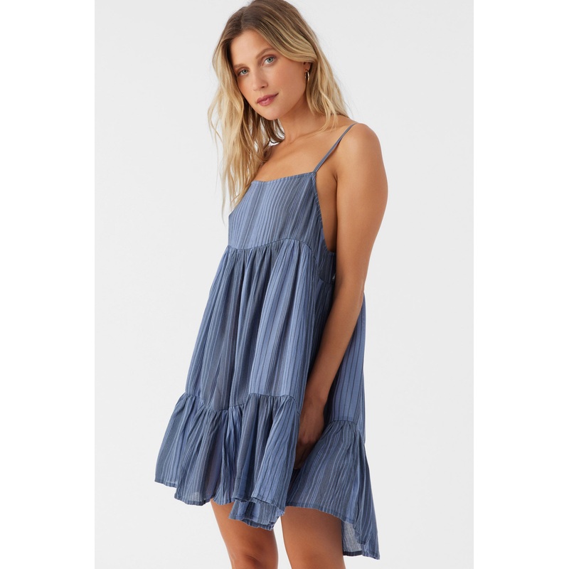 SALTWATER ESSENTIALS RILEE STRIPED COVER-UP DRESS