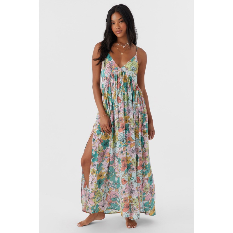 MEL MAXI JANIS FLORAL SWIM COVER-UP DRESS