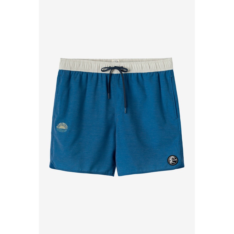 O’RIGINALS SOLID SCALLOP VOLLEY 16″ SWIM TRUNKS