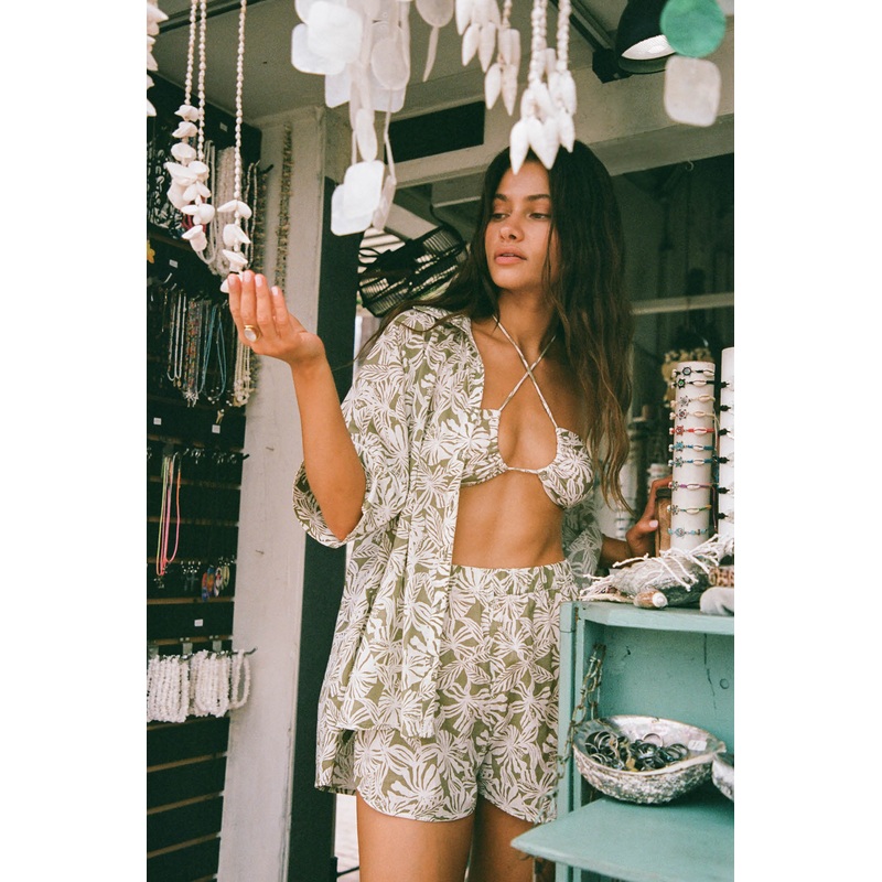 OLIVIA HALFMOON OVERSIZED COVER-UP SHIRT