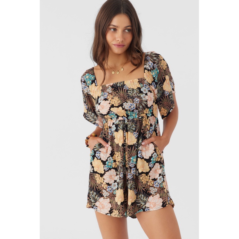 JASLYNN MACAW TROPICAL ROMPER