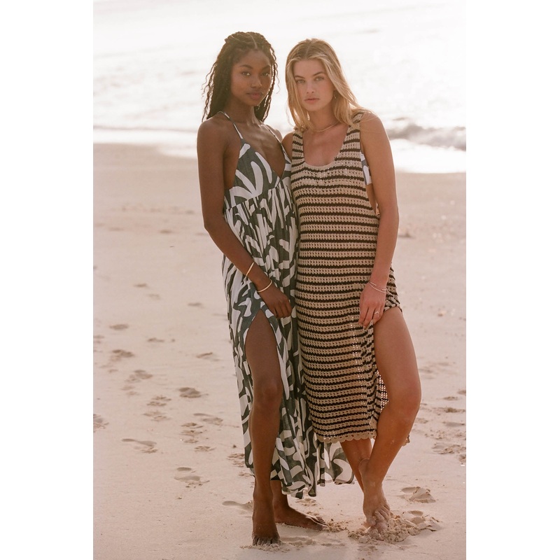 KELSEY CROCHET MIDI DRESS COVER-UP