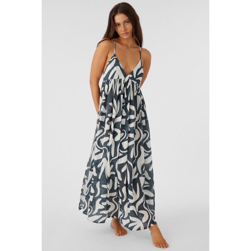 MEL MAXI BEACH HUT GEO SWIM COVER-UP DRESS