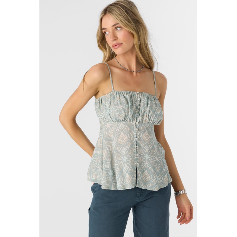 MEI MARIA TILE BUTTON FRONT TANK TOP
