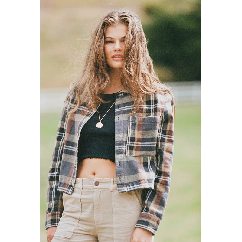 ROY FLANNEL CROPPED SHIRT