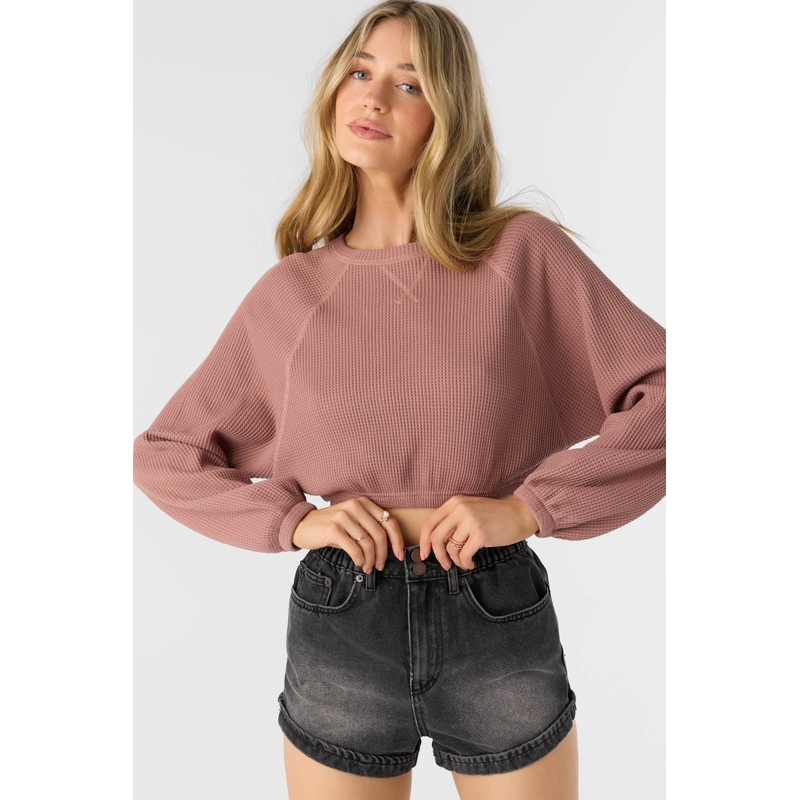 TOUR WAFFLE KNIT SLOUCHY TOP