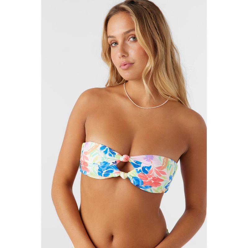 BELLA TROPICAL SKYE KNOT BANDEAU TOP