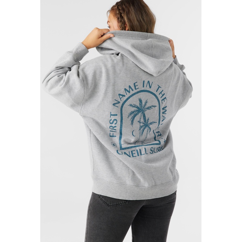 BYRON HOODED OVERSIZED ZIP FLEECE JACKET
