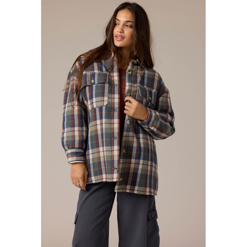 CHANCE HIGH PILE LINED FLANNEL JACKET